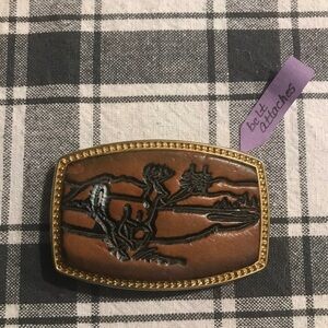 Vintage belt buckle deer